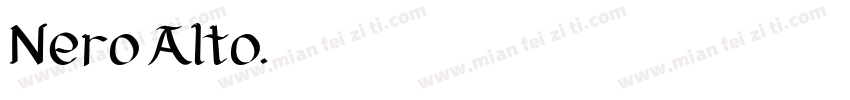 Nero Alto字体转换